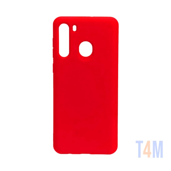 Capa de Silicone para Samsung Galaxy A21 Vermelho